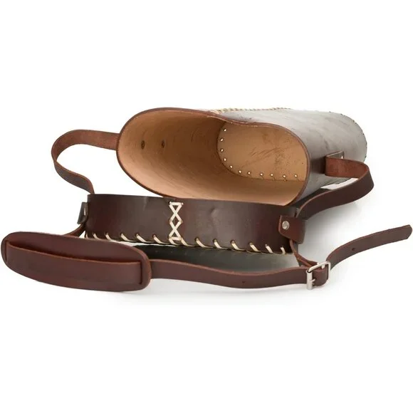 Argentine Leather Mate Bag - Travel and Home Use, Brown, 14.7x4.7in